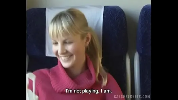 Watch Czech streets Blonde girl in train mega Tube