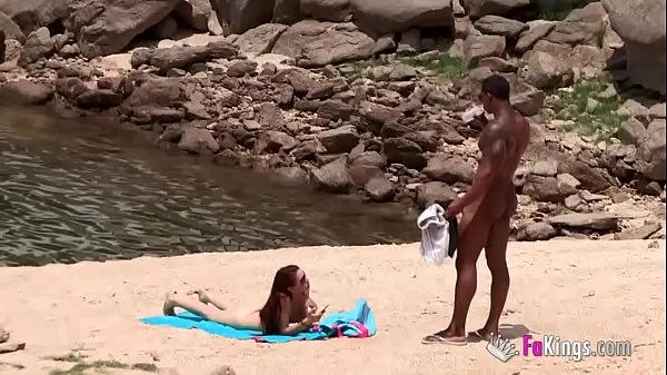 Watch The massive cocked black dude picking up on the nudist beach. So easy, when you're armed with such a blunderbuss mega Tube