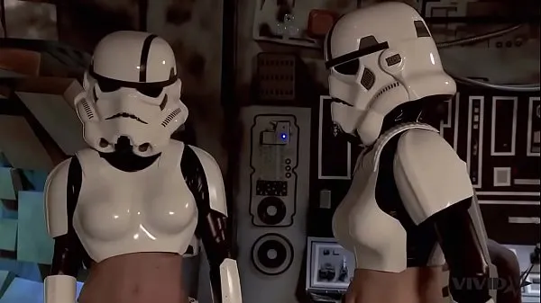 Παρακολουθήστε Vivid Parody - 2 Storm Troopers enjoy some Wookie dick mega Tube