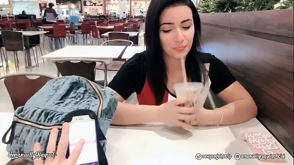Emanuelly Cumming in Public with interactive toy at Shopping Public female orgasm interactive toy girl with remote vibe outside मेगा ट्यूब देखें