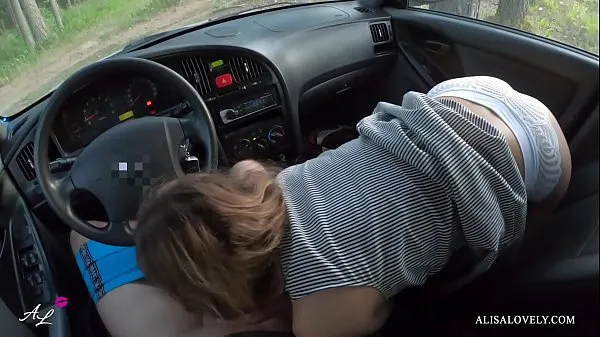 Watch Horny Passenger Sucks Dick While Driving Car and Fucks Driver POV - Alisa Lovely mega Tube