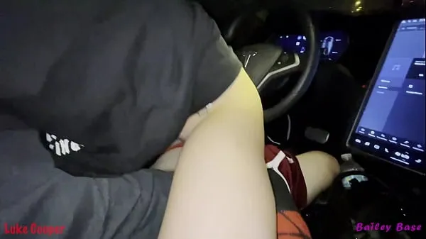 Watch Sexy Teen Girl Rides Big Dick While Tesla Self Drives Crazy Hot mega Tube