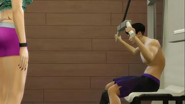 Bekijk Japanese StepMom helps her StepSon in the gym to motivate him for competition megatube