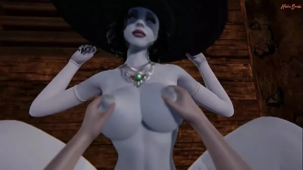 Mira POV follando con la caliente milf vampiro Lady Dimitrescu en una mazmorra sexual. Resident Evil Village 3D Hentai mega Tube