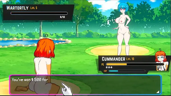 Tonton mega Tube Oppaimon [Pokemon parody game] Ep.5 small tits naked girl sex fight for training