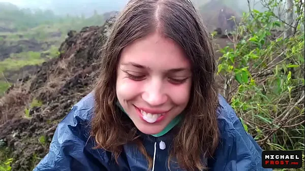 Watch The Riskiest Public Blowjob In The World On Top Of An Active Bali Volcano - POV mega Tube