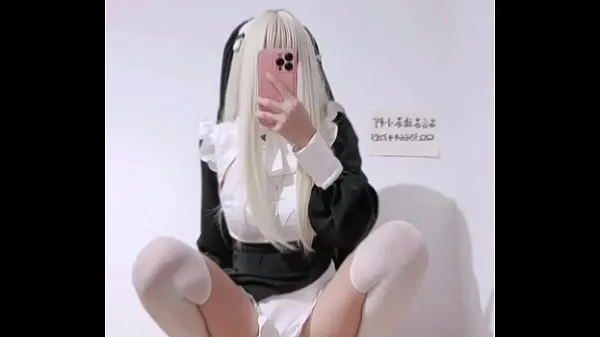 Se The shy nun Mayuziii in white stockings is so perverted in private. She is inserting a fake dick into her pussy to masturbate. She is in heat and anyone can fuck her mega Tube