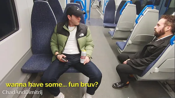 Watch risky anonymous bareback fuck on a night train out of London mega Tube